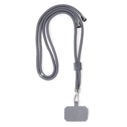 Stamina Suki recycled polyester lanyard in grey, ready for logo printing