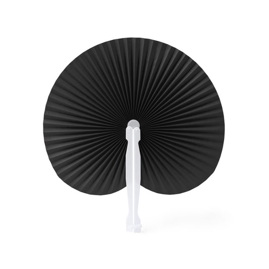 Stamina Kaori foldable paipai with plastic rods in black, ready for logo printing