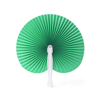 Stamina Kaori foldable paipai with plastic rods in fern green, ready for logo printing