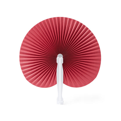 Stamina Kaori foldable paipai with plastic rods in fuchsia, ready for logo printing