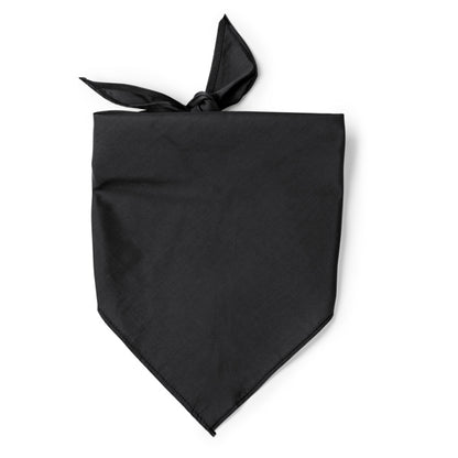 Stamina Jarana cotton and polyester scarf in black, ready for logo printing