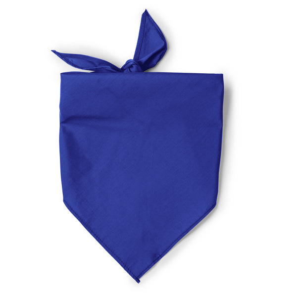 Stamina Jarana cotton and polyester scarf in royal blue, ready for logo printing