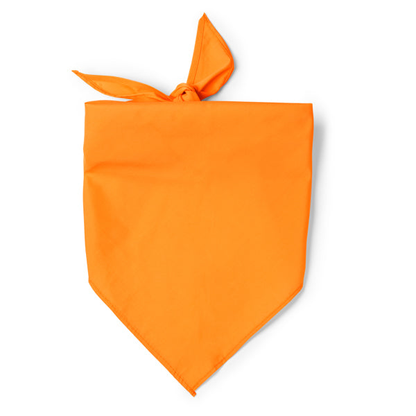 Stamina Jarana cotton and polyester scarf in orange, ready for logo printing