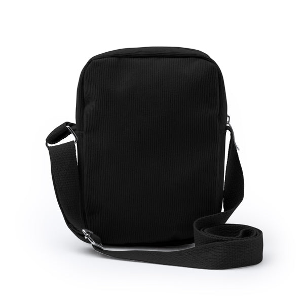Stamina Kapi corduroy fabric tote bag in black, ready for embroidery