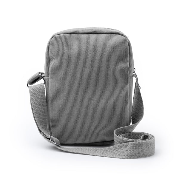 Stamina Kapi corduroy fabric tote bag in grey, ready for embroidery