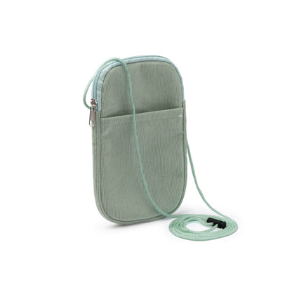Stamina Busnix corduroy fabric phone pouch, ready for embroidery