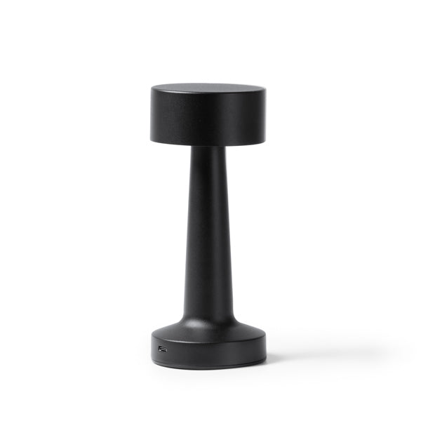 Stamina Reiki lamp with metal body in black, ready for laser engraving