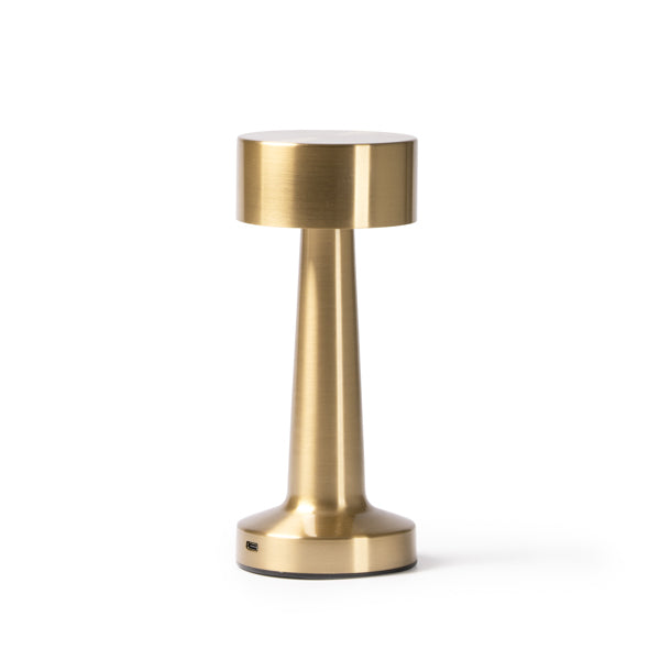 Stamina Reiki lamp with metal body in gold, ready for laser engraving
