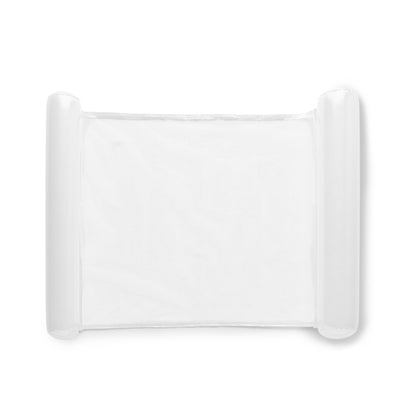 Stamina Lanai mat with mesh and inflatable ends in white, ready for logo printing