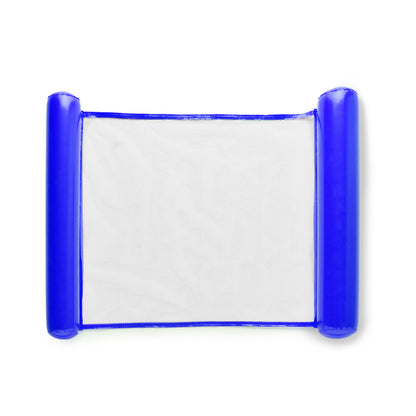 Stamina Lanai mat with mesh and inflatable ends in royal blue, ready for logo printing