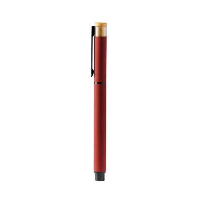 Stamina Lindberg recycled aluminium ball pen in dark red, ready for logo printing