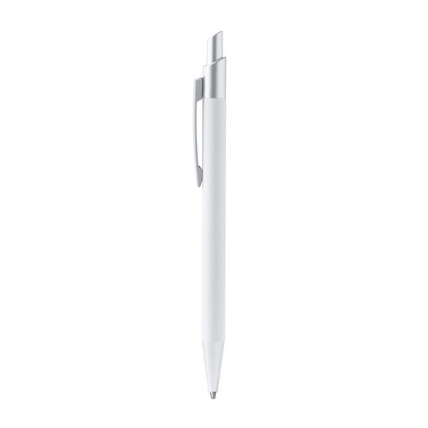 Stamina Reclus recycled aluminium ball pen in white, ready for laser engraving
