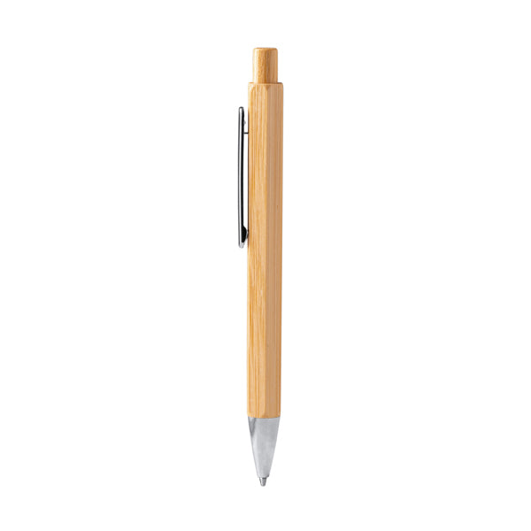 Stamina Alister bamboo ball pen in beige, ready for laser engraving