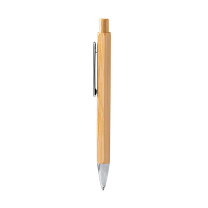 Stamina Alister bamboo ball pen in beige, ready for laser engraving