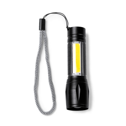 Stamina Numan aluminium torch in black, ready for laser engraving