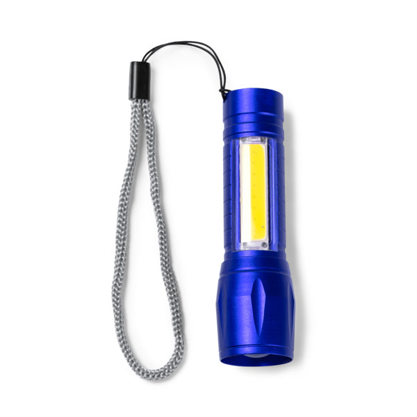 Stamina Numan aluminium torch in royal blue, ready for laser engraving