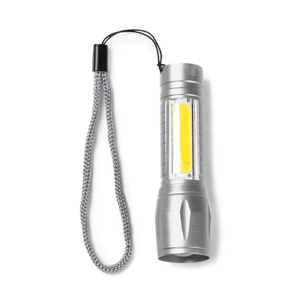 Stamina Numan aluminium torch in silver, ready for laser engraving
