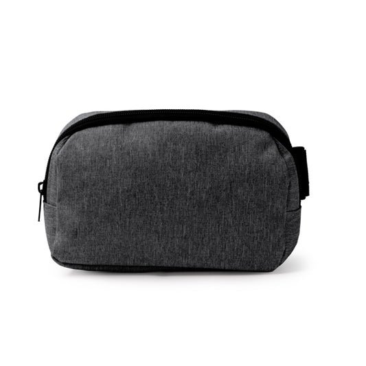 Stamina Lagax RPET belt bag in black, ready for logo printing