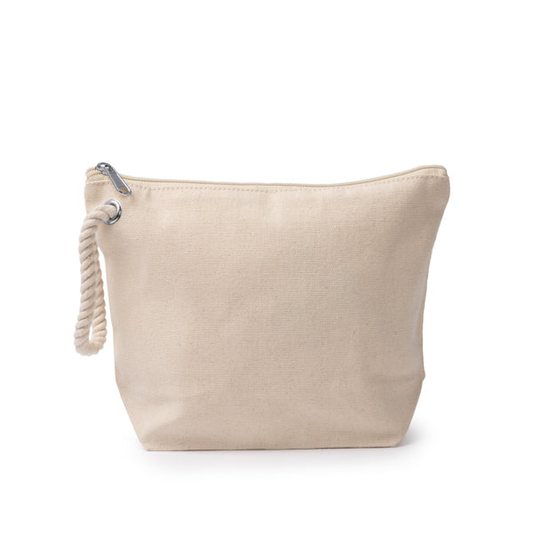 Stamina Nauty cotton toiletry bag in beige, ready for logo printing