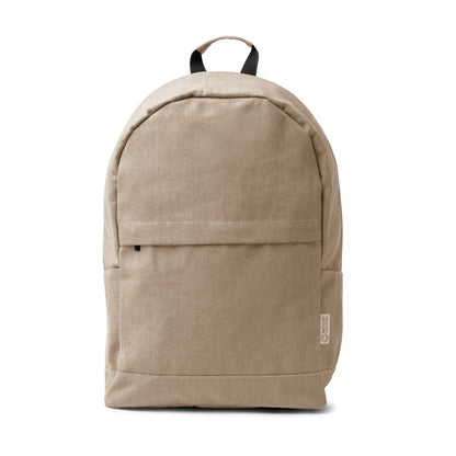 Stamina Sumit recycled cotton anti-theft backpack in beige, ready for logo printing
