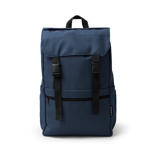 Stamina Solap RPET backpack in navy blue, ready for logo printing