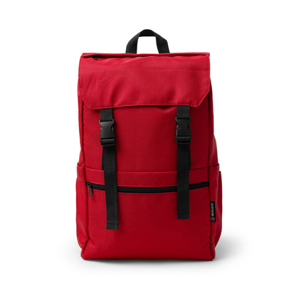 Stamina Solap RPET backpack in red, ready for logo printing