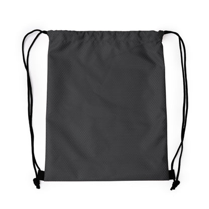 Stamina Creek 600D ripstop polyester rope backpack in black, ready for logo printing