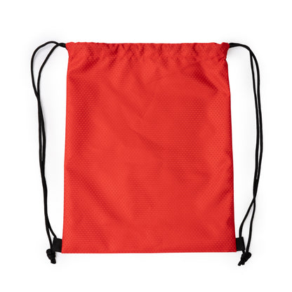 Stamina Creek 600D ripstop polyester rope backpack in red, ready for logo printing