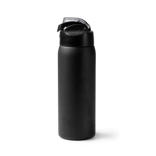 Stamina Pensil recycled stainless steel vacuum flask in black, ready for laser engraving