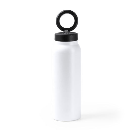 Stamina Heydud recycled stainless steel vacuum flask in white, ready for laser engraving