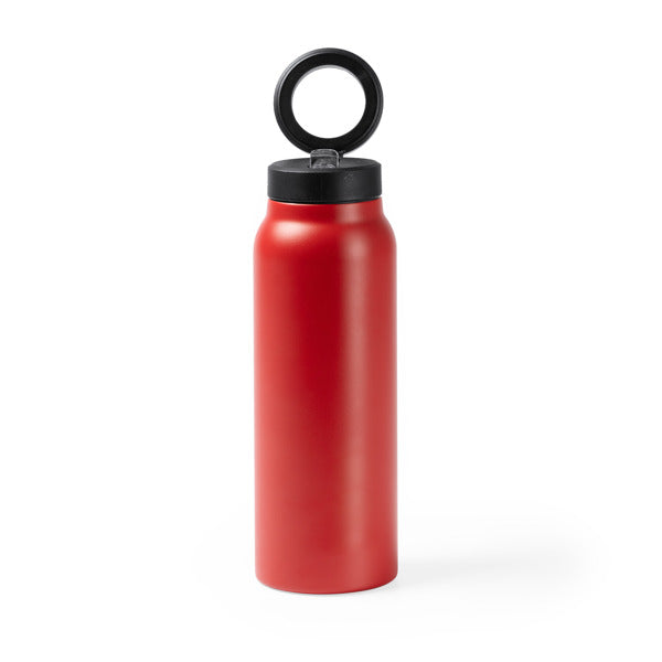 Stamina Heydud recycled stainless steel vacuum flask in red, ready for laser engraving