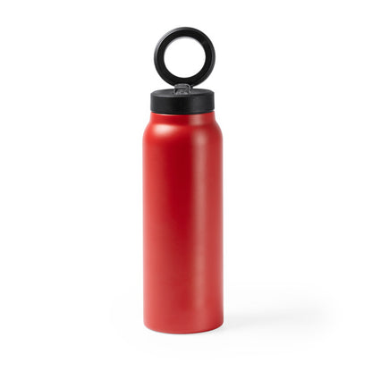 Stamina Heydud recycled stainless steel vacuum flask in red, ready for laser engraving