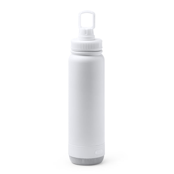 Stamina Nufrik double-walled stainless steel vacuum flask in white, ready for laser engraving
