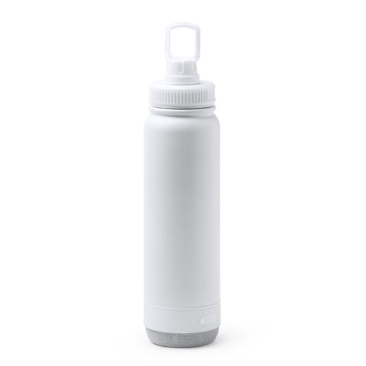 Stamina Nufrik double-walled stainless steel vacuum flask in white, ready for laser engraving