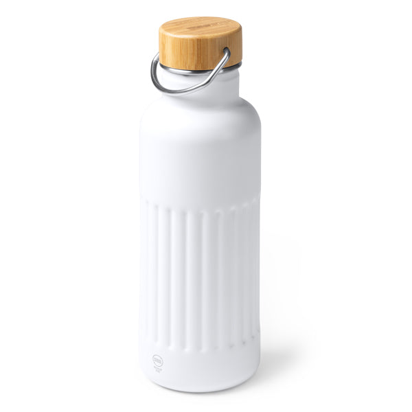 Stamina Nobuk recycled stainless steel vacuum flask, ready for logo printing