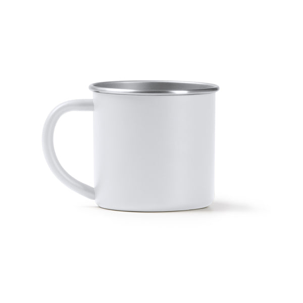 Stamina Dunas recycled stainless steel mug 350 ml in white, ready for laser engraving