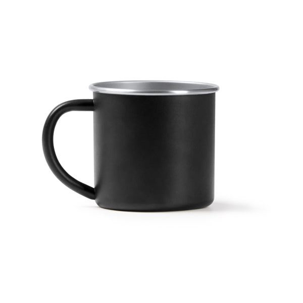 Stamina Dunas recycled stainless steel mug 350 ml in black, ready for laser engraving