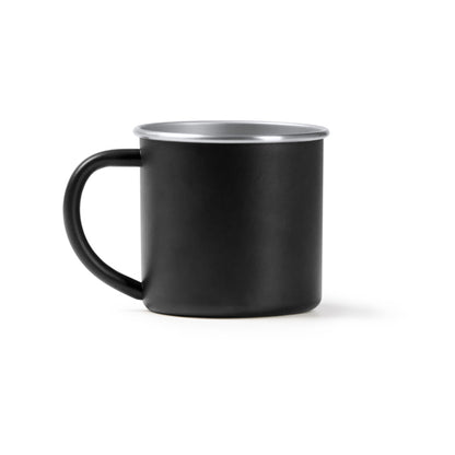 Stamina Dunas recycled stainless steel mug 350 ml in black, ready for laser engraving
