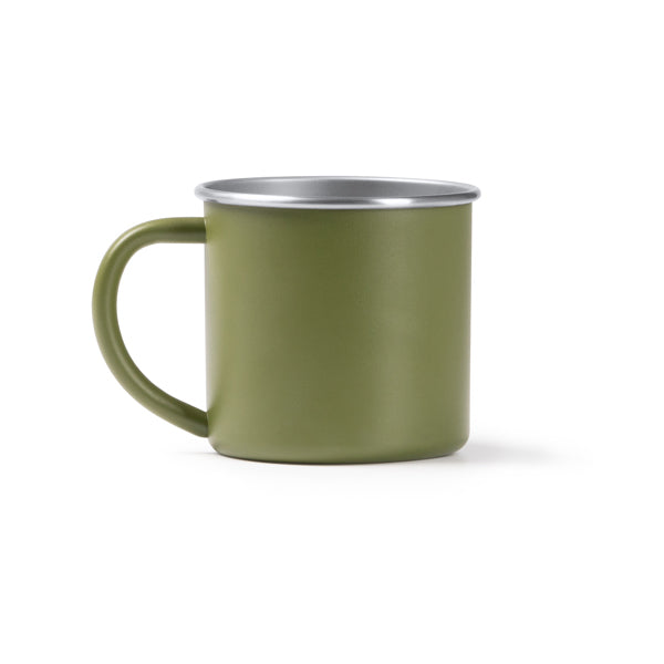 Stamina Dunas recycled stainless steel mug 350 ml in dark green, ready for laser engraving
