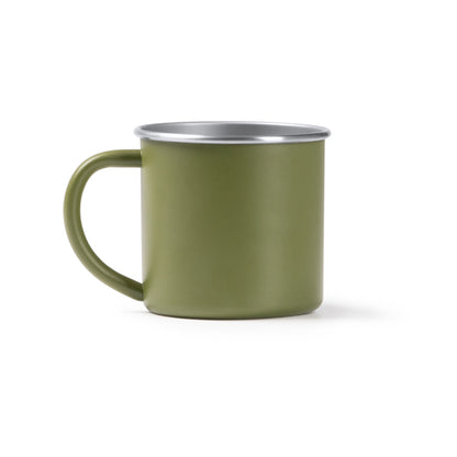Stamina Dunas recycled stainless steel mug 350 ml in dark green, ready for laser engraving
