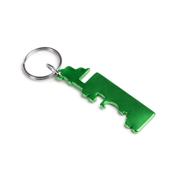 Stamina Brebel recycled aluminium keyring, ready for laser engraving