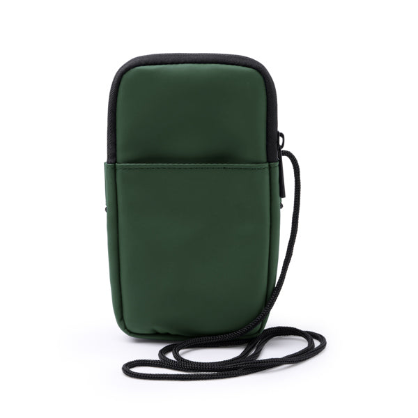 Stamina Seul PU leather phone holder in dark green, ready for logo printing