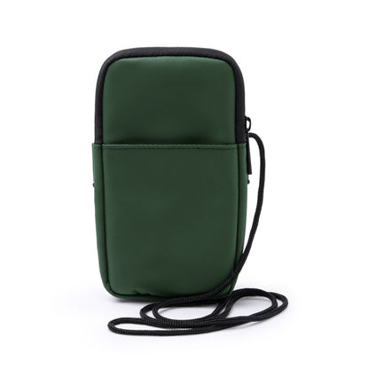 Stamina Seul PU leather phone holder in dark green, ready for logo printing