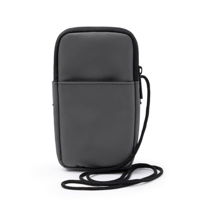 Stamina Seul PU leather phone holder in grey, ready for logo printing