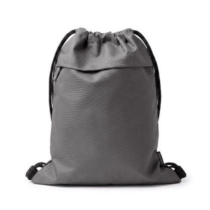 Stamina Empire PU leather and polyester rope backpack in grey, ready for logo printing