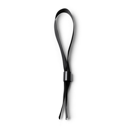 Stamina Rave adjustable polyester bracelet in black, ready for logo printing