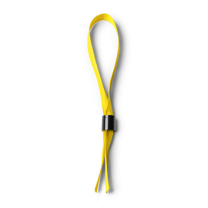 Stamina Rave adjustable polyester bracelet in yellow, ready for logo printing