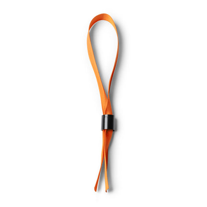 Stamina Rave adjustable polyester bracelet in orange, ready for logo printing