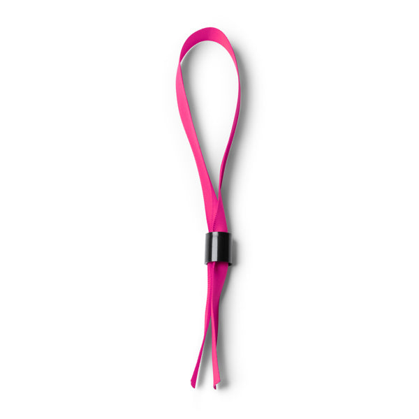 Stamina Rave adjustable polyester bracelet in fuchsia, ready for logo printing