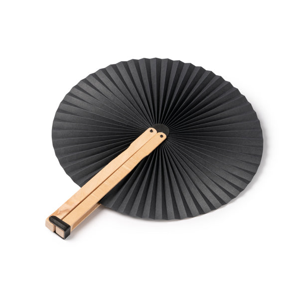 Stamina Tao wood hand fan, ready for laser engraving